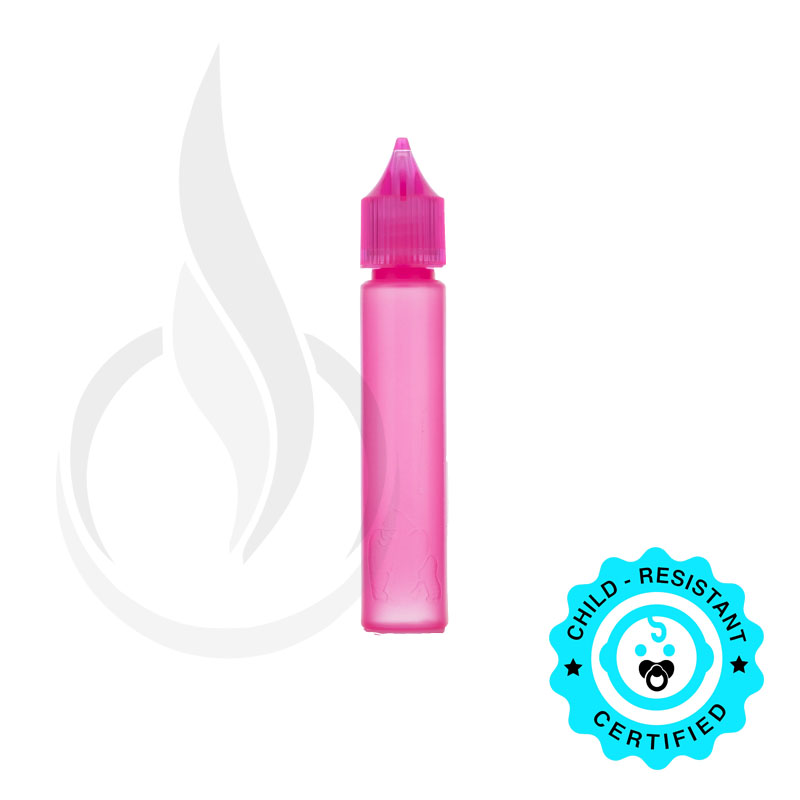 30ML LDPE TRANSPARENT PINK CHUBBY GORILLA W/CRC PINK CAP